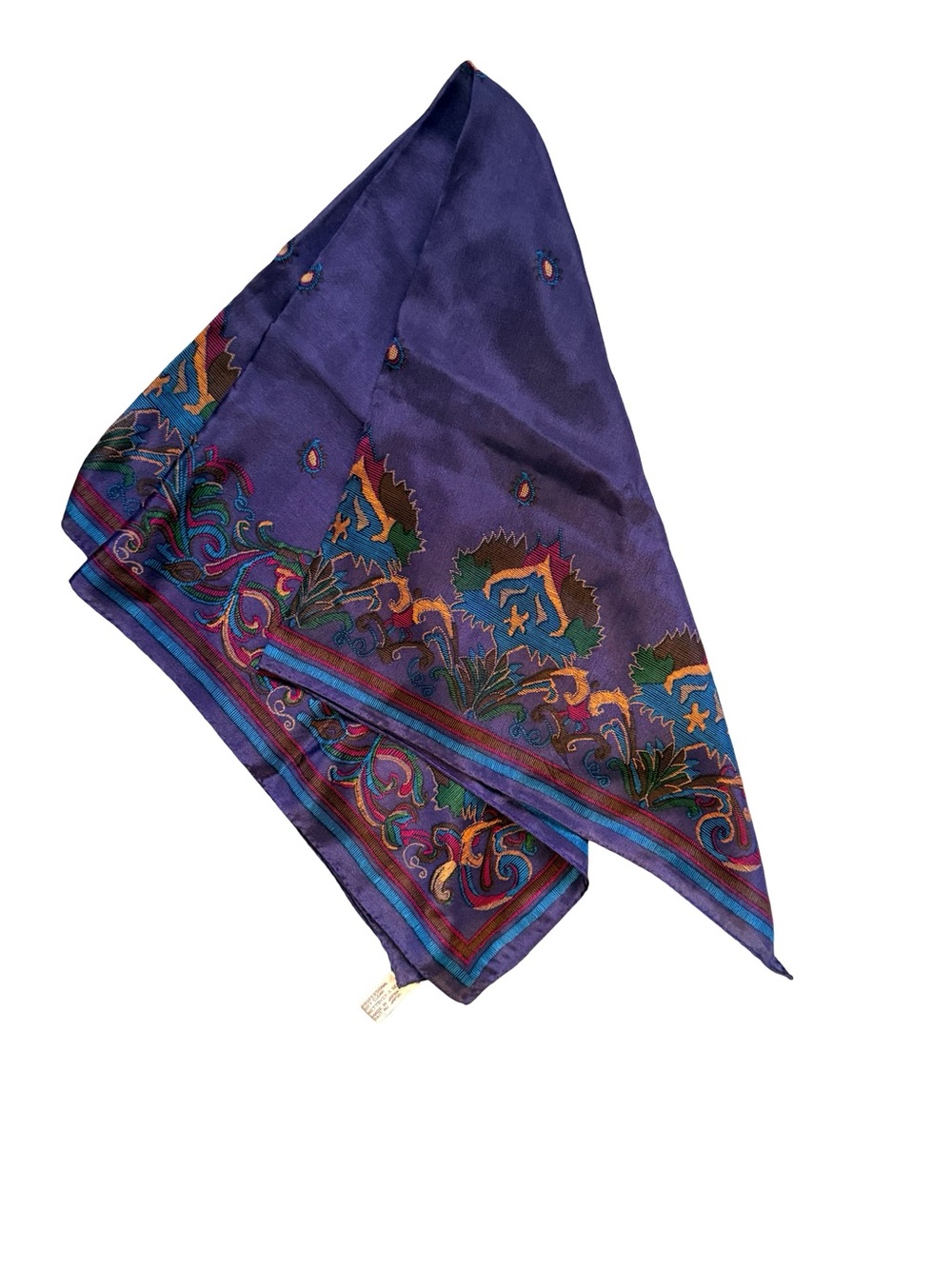 Vintage ANNE KLEIN Floral Paisley all Silk Scarf
Shawl Hand Rolled - Picture 4 of 6